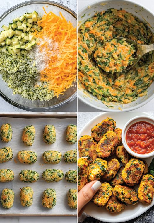 Vegan Zucchini Tater Tots