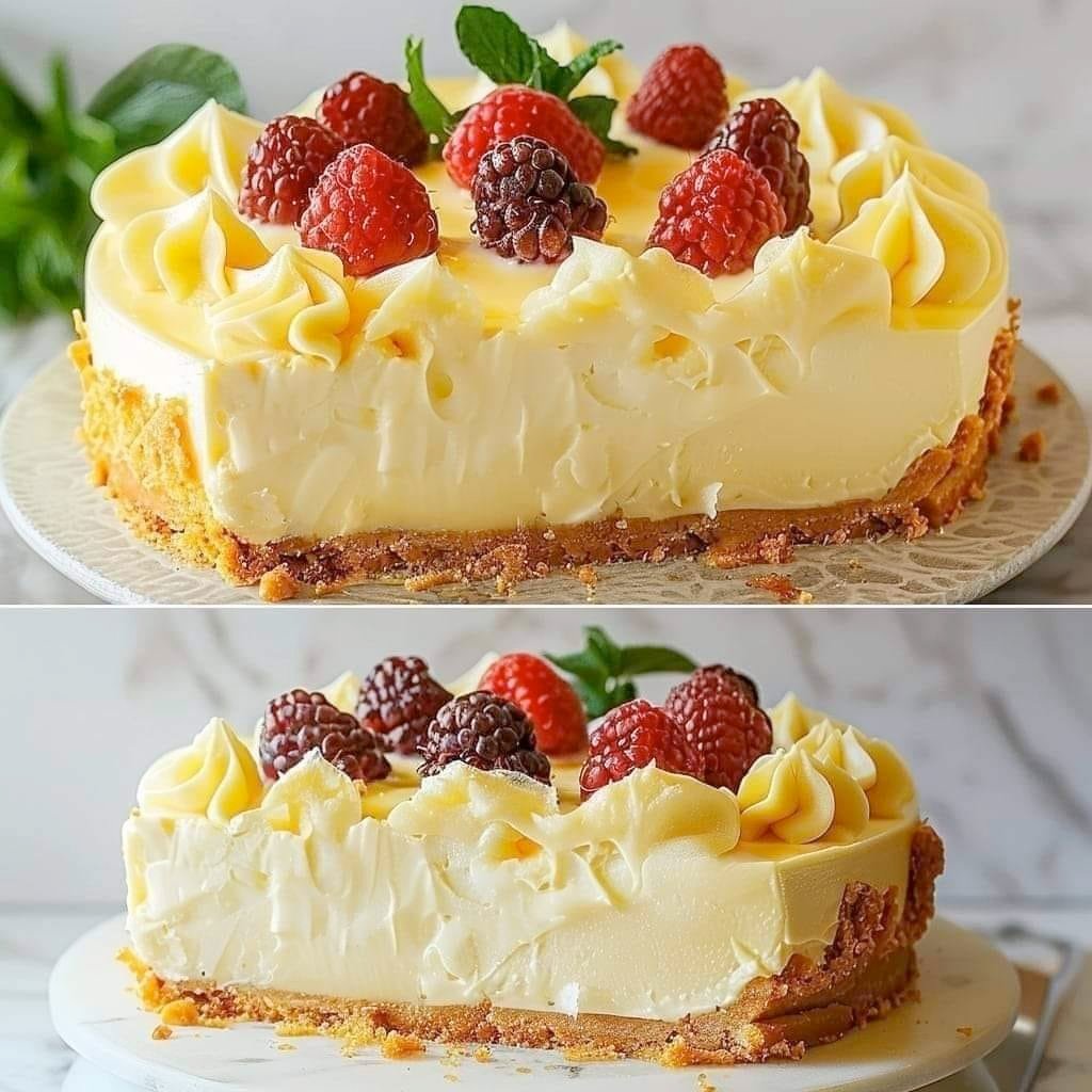 White Chocolate Raspberry Cheesecake