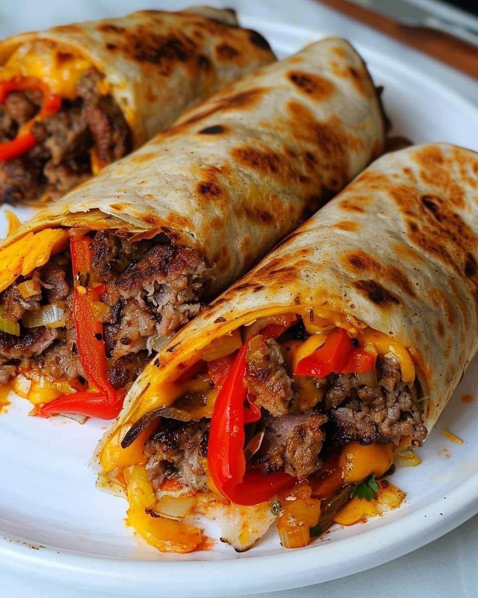 WOULD YOU EAT THESE PHILLY CHEESESTEAK WRAPS