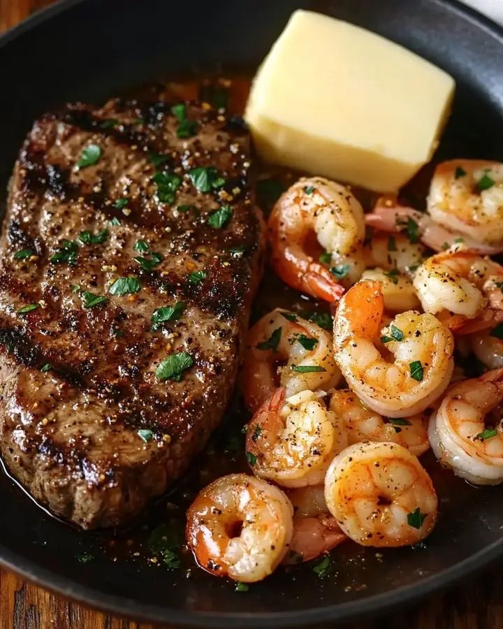  Blackened Steak & Shrimp Feast 