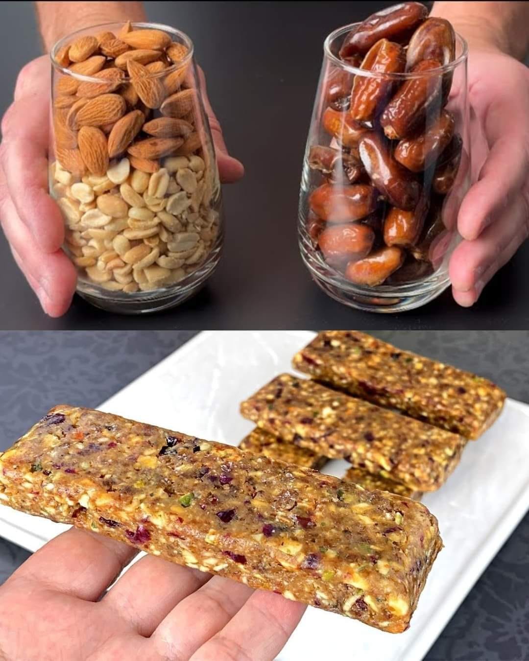 Simple and Fast Bars with Nuts and Dates