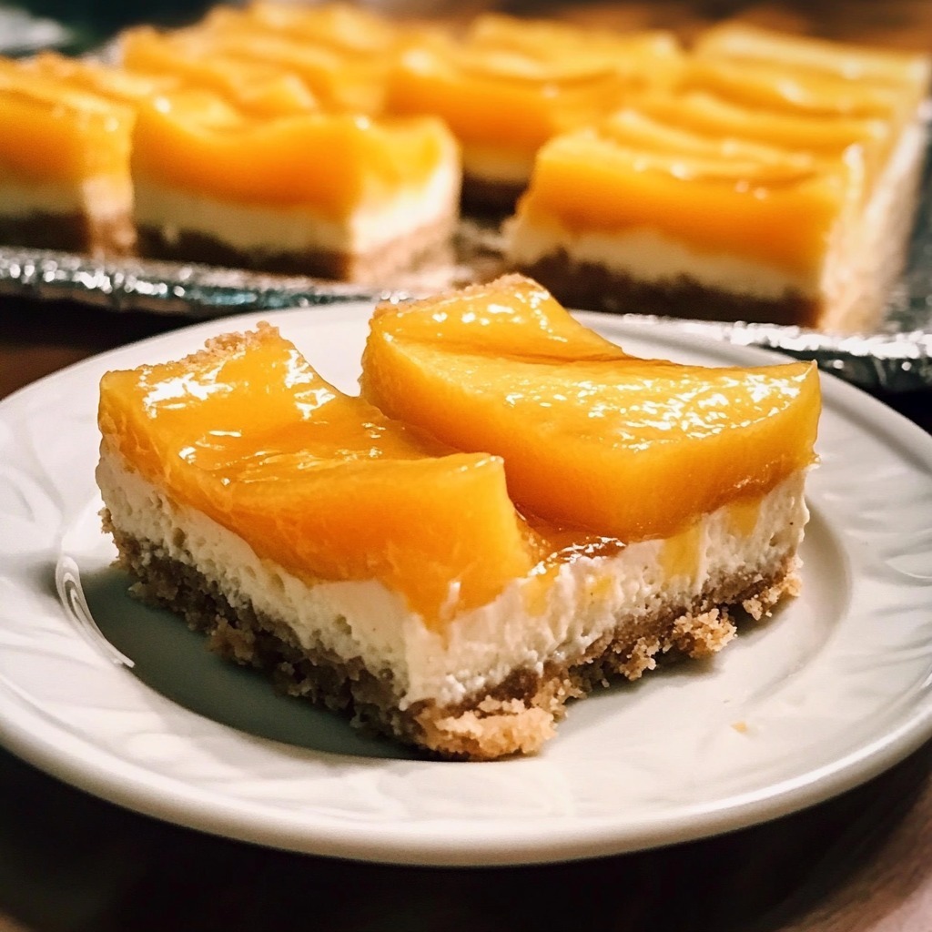 Delicious Peach Cheesecake Bars: A Sweet Treat for Any Occasion