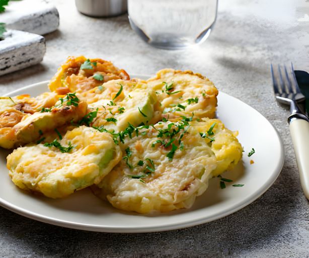 Onion and Cheddar Mashed Potato Cakes