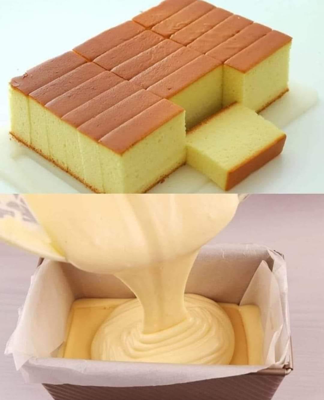 Condensed Milk Castella Cake