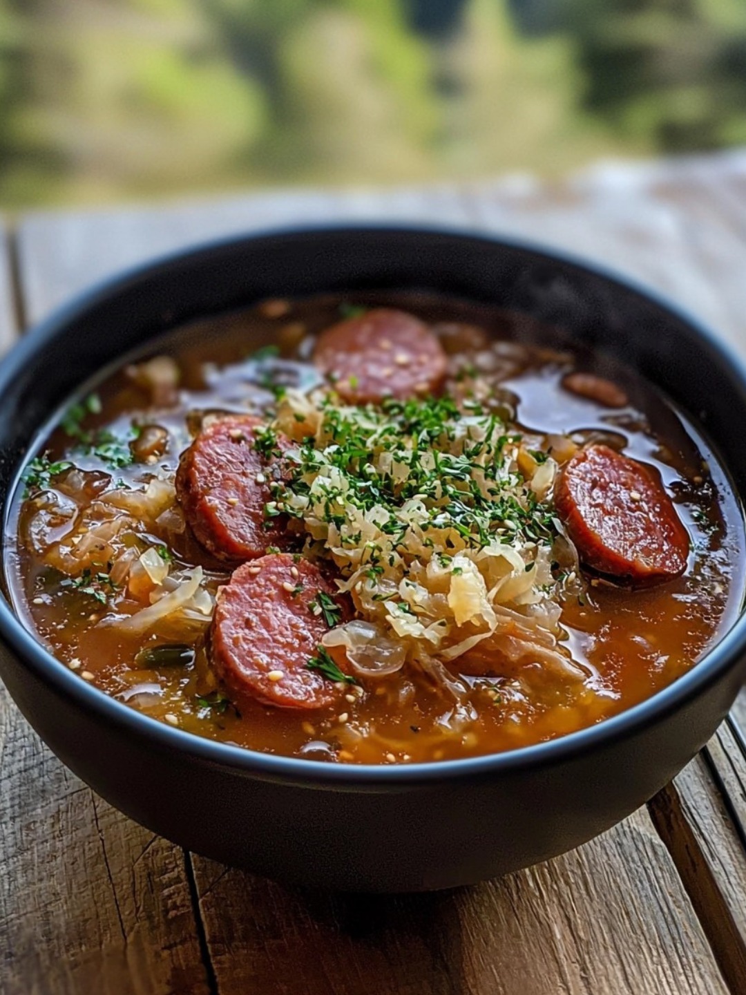 Kielbasa and Sauerkraut Soup