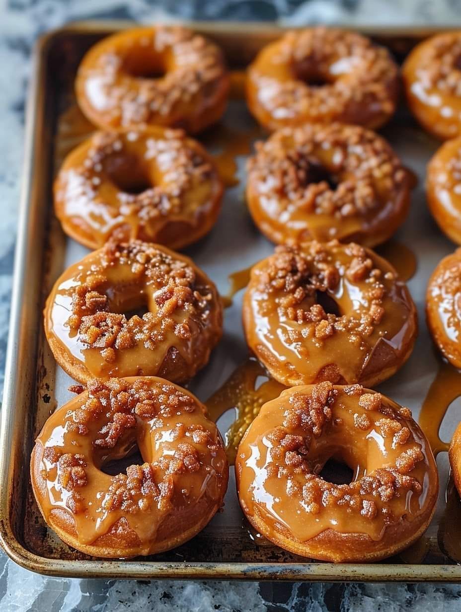 Baked Pumpkin Donuts with Maple Glaze