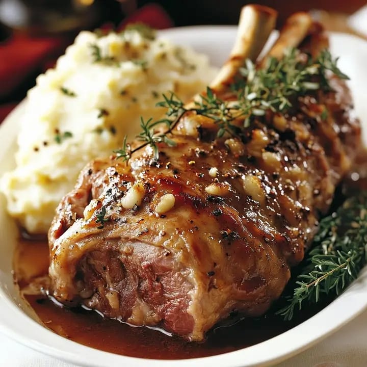 Leg of Lamb with Creamy Mashed Potatoes