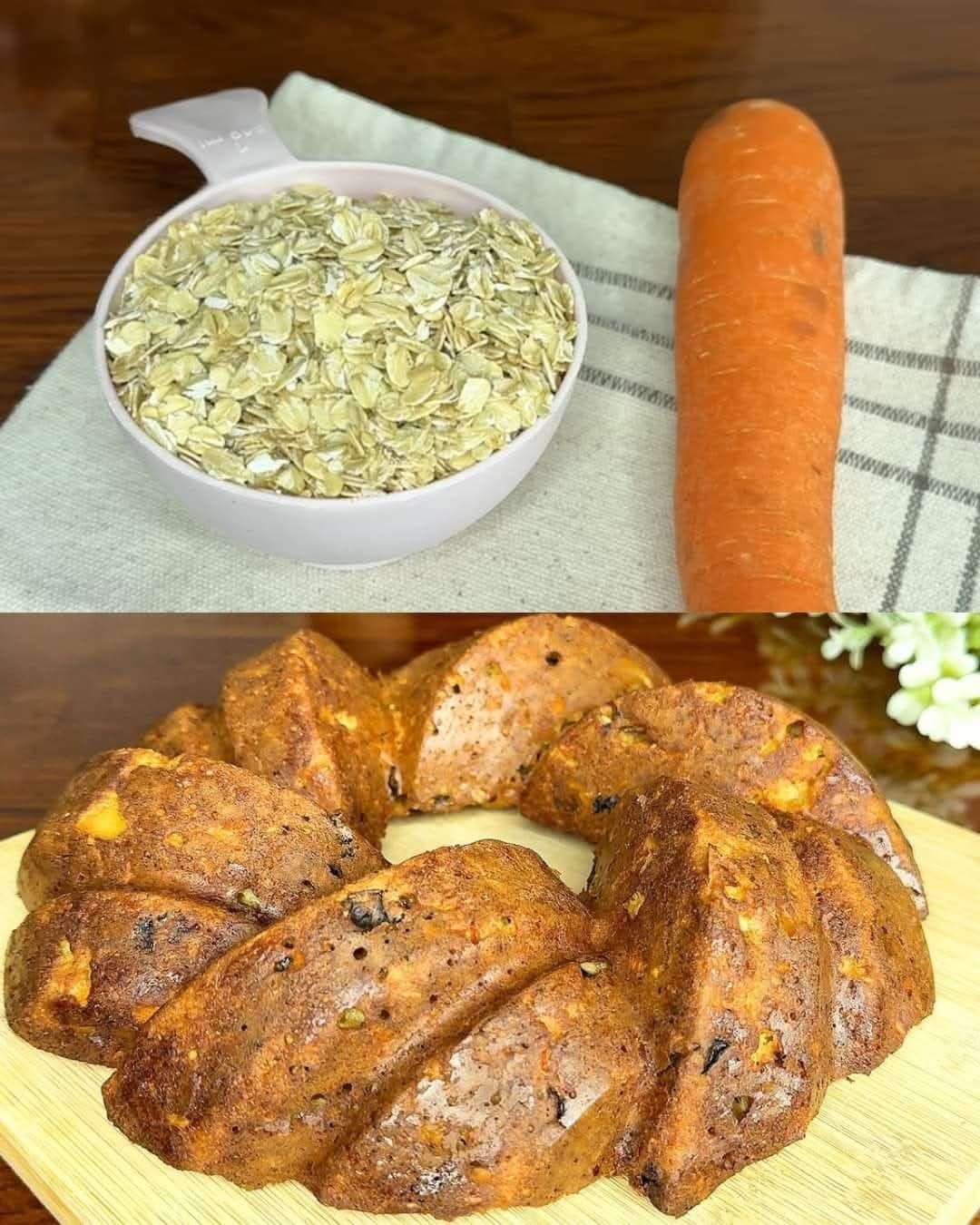 Sugar-Free Oatmeal, Apple, and Carrot Bake