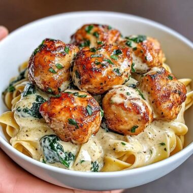 Garlic Butter Chicken Bites with Creamy