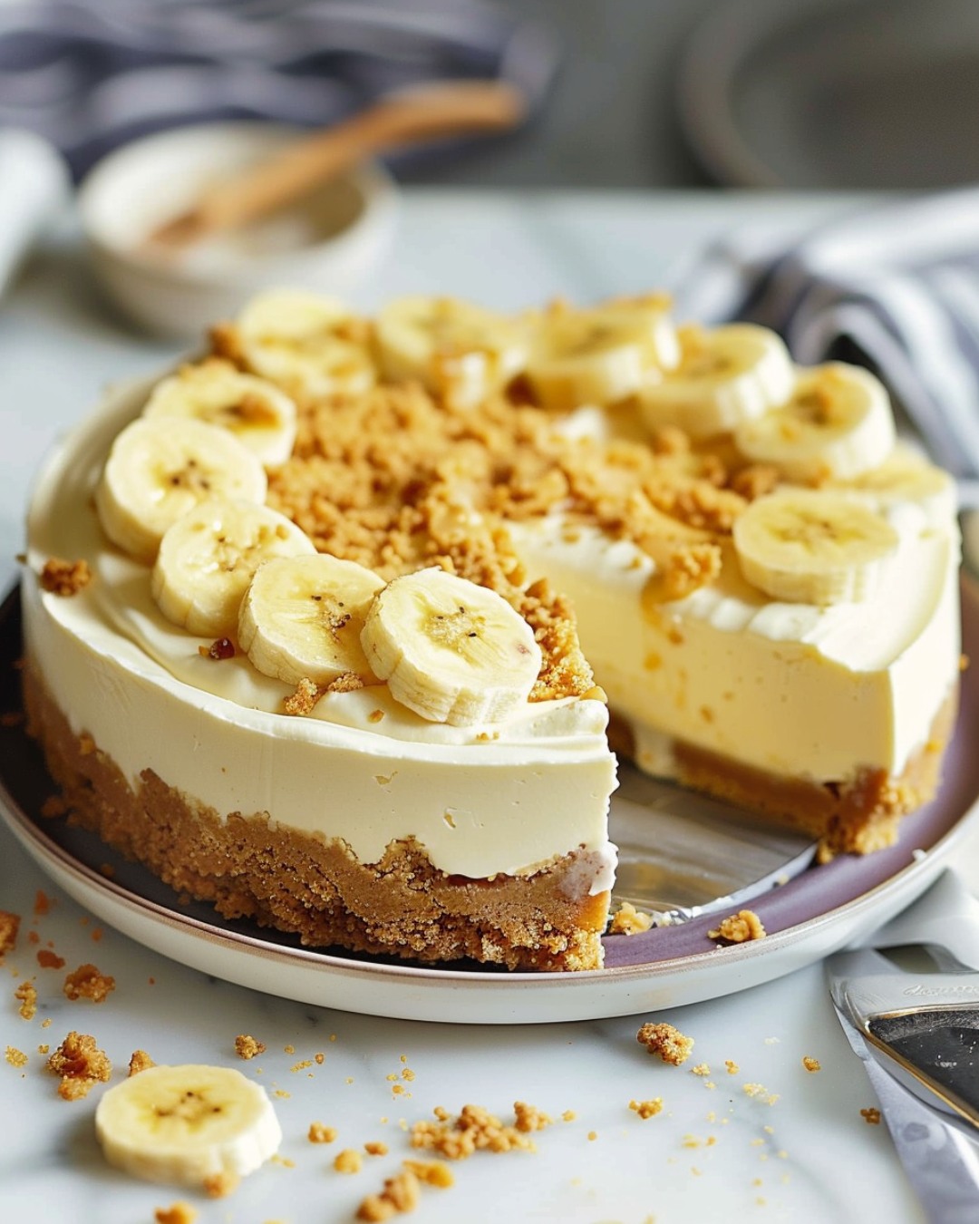 Banana Cream Cheesecake