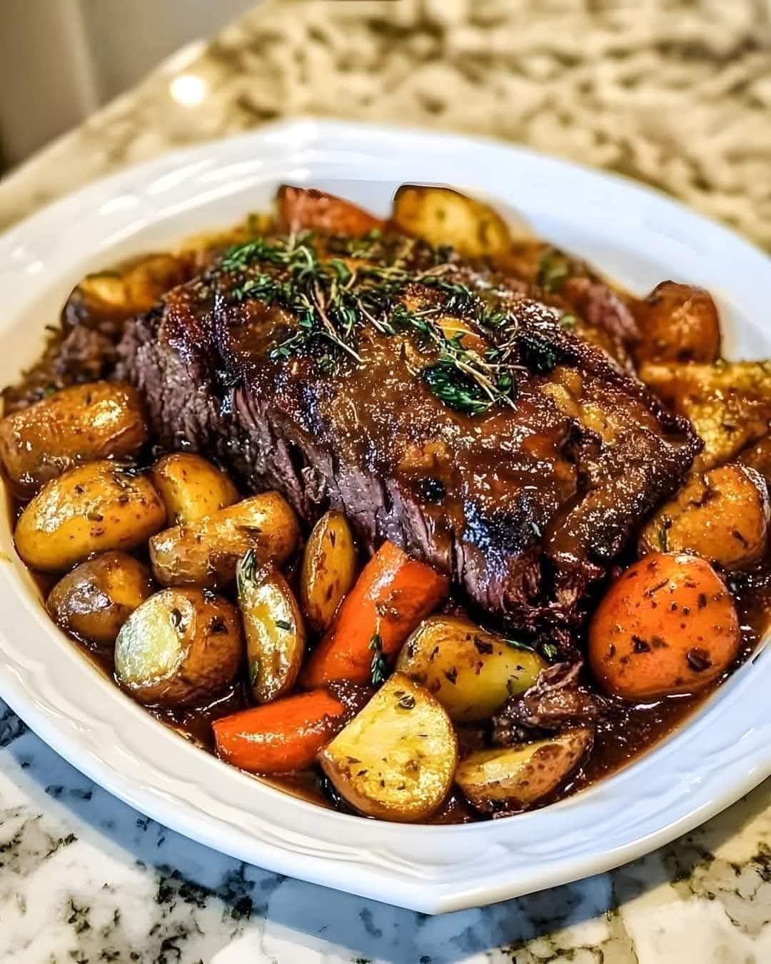 WOULD YOU EAT THIS POT ROAST WITH CARROTS AND POTATOES