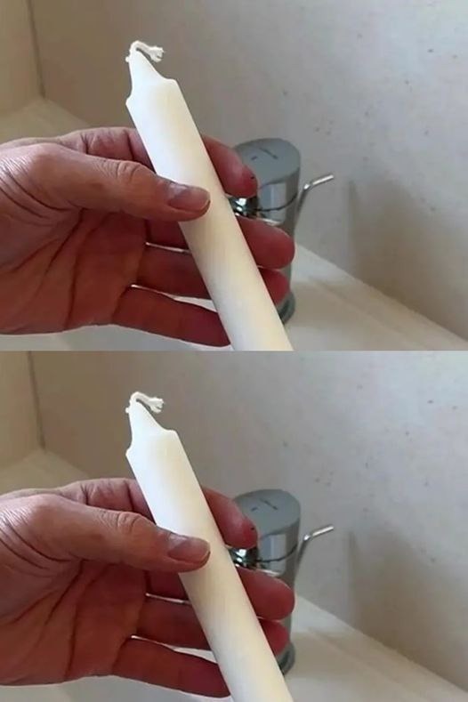 My candle tip for polishing faucets is foolproof