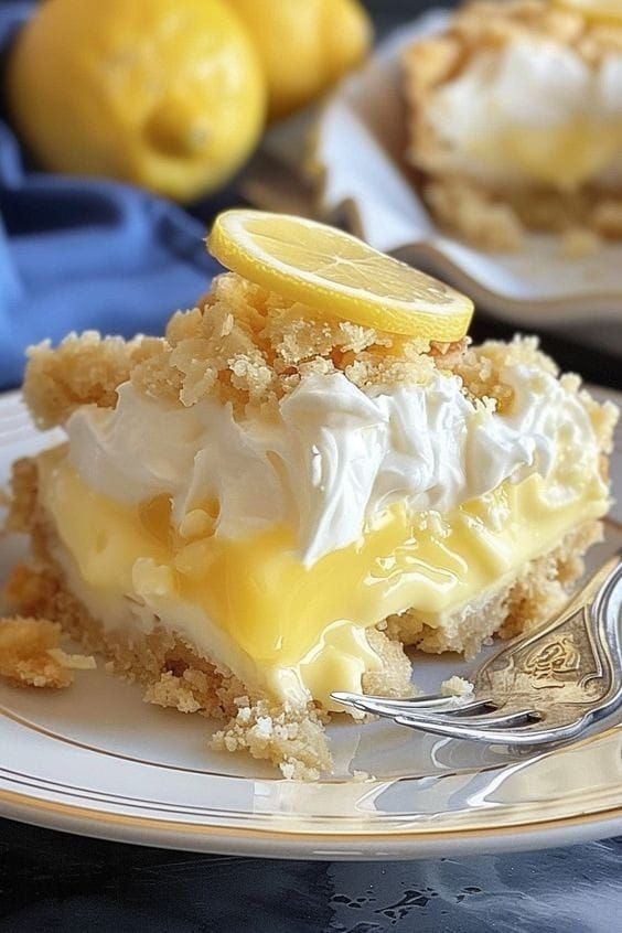 4-Ingredient Lemon Cream Cheese Dump Cake