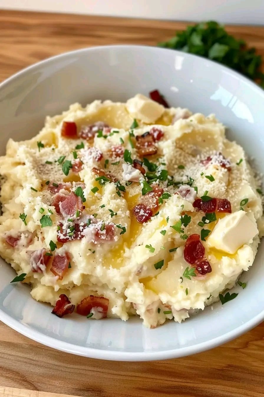 Carbonara Mashed Potatoes