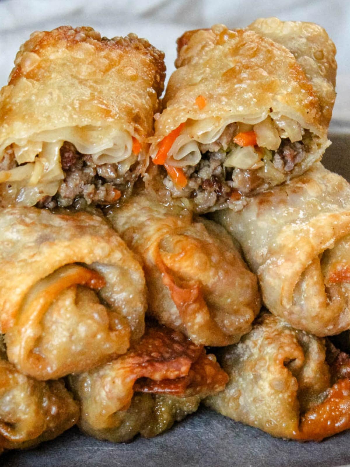 Egg Rolls with Philly Cheesesteak Flavor