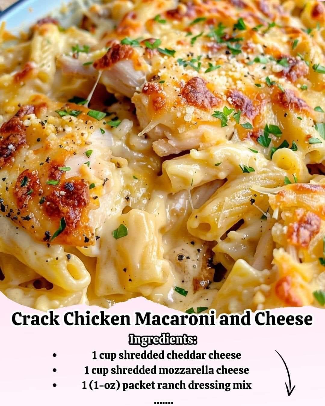 Crack Chicken Macaroni and Cheese