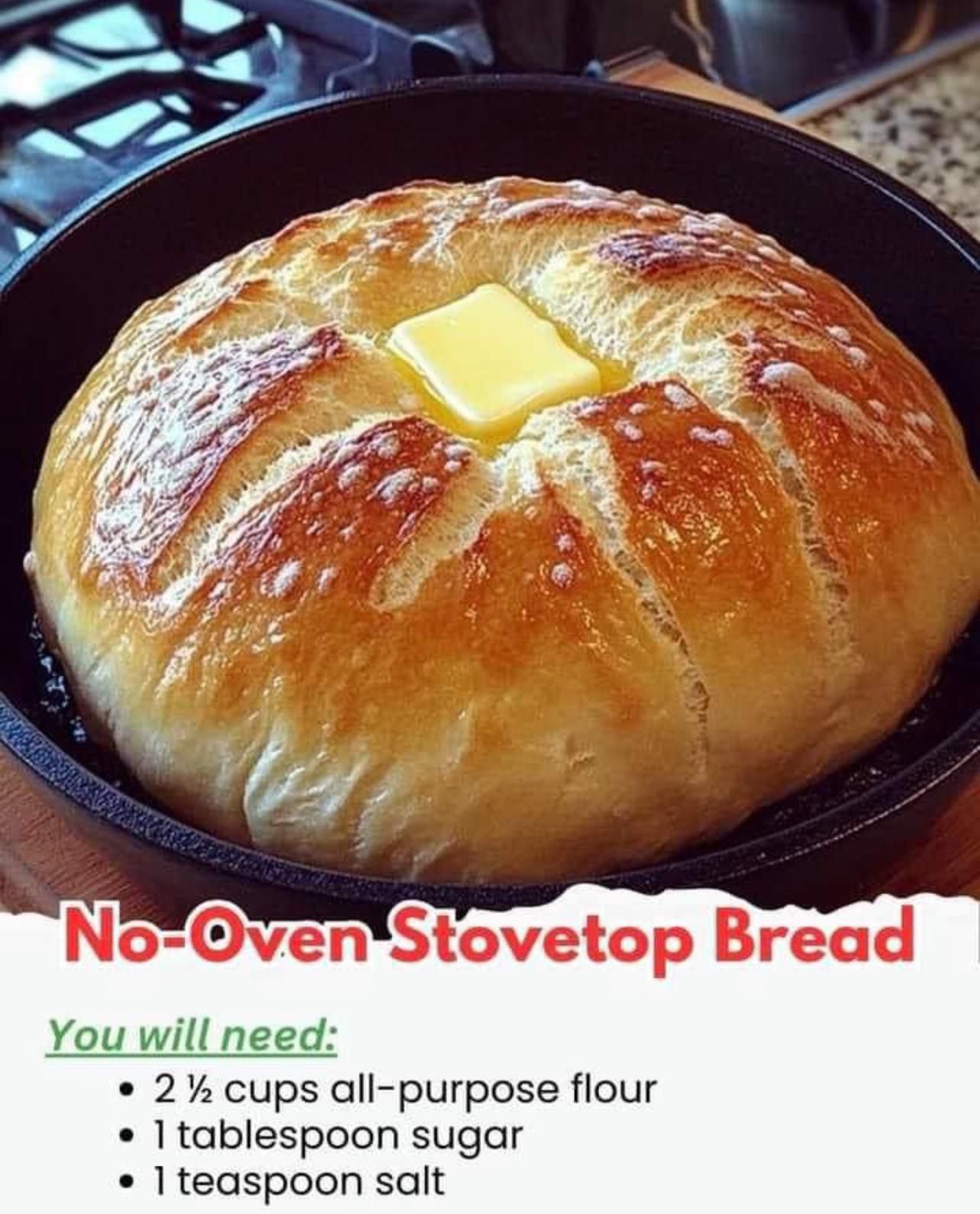 No-Oven Stovetop Bread 