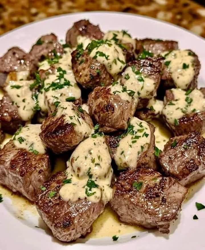 Steak Bites with Garlic Butter 