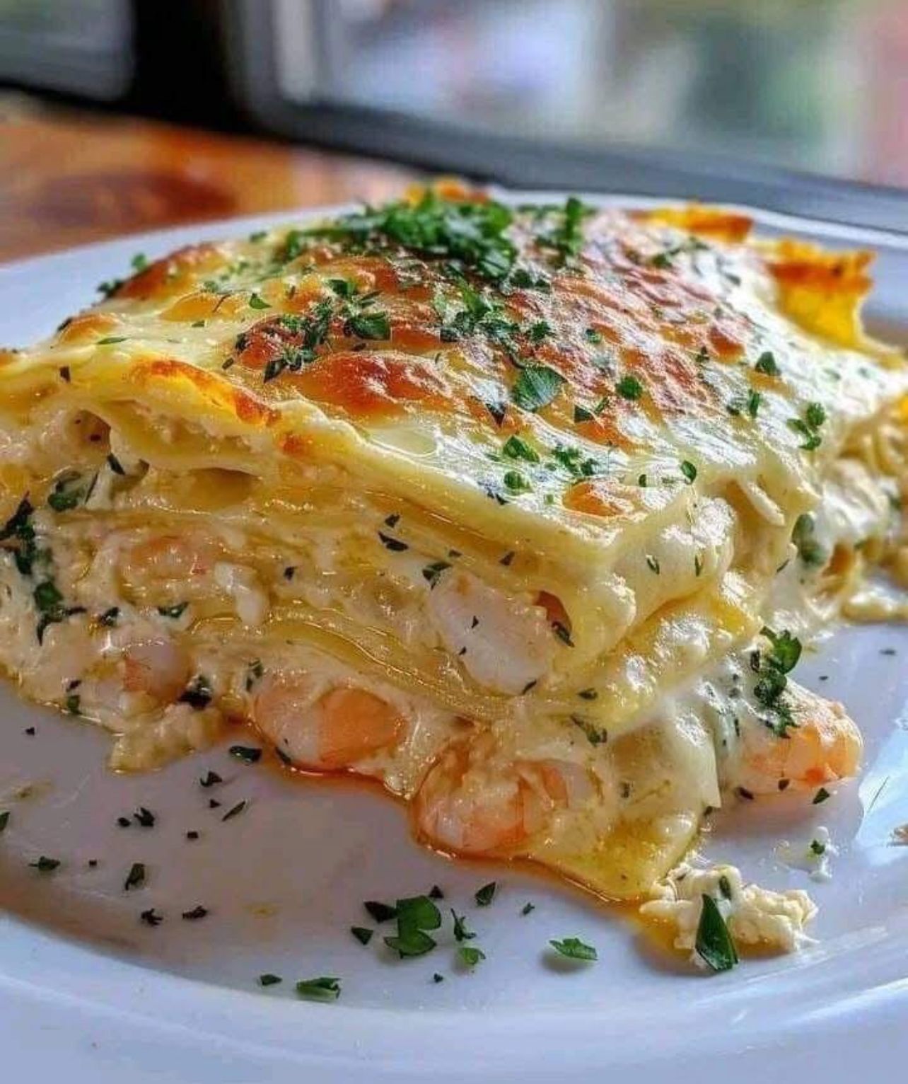  Garlic Butter Shrimp Scampi Lasagna 