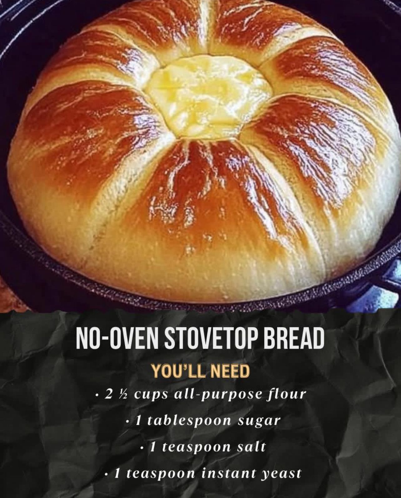 No-Oven Stovetop Bread 