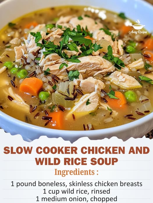 Slow Cooker Chicken and Wild Rice Soup