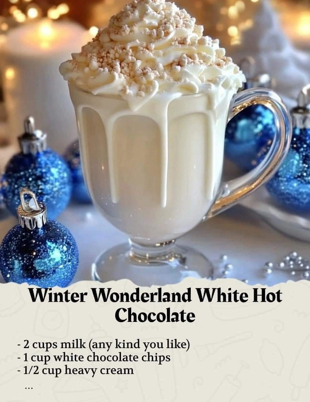 Winter Wonderland White Hot Chocolate