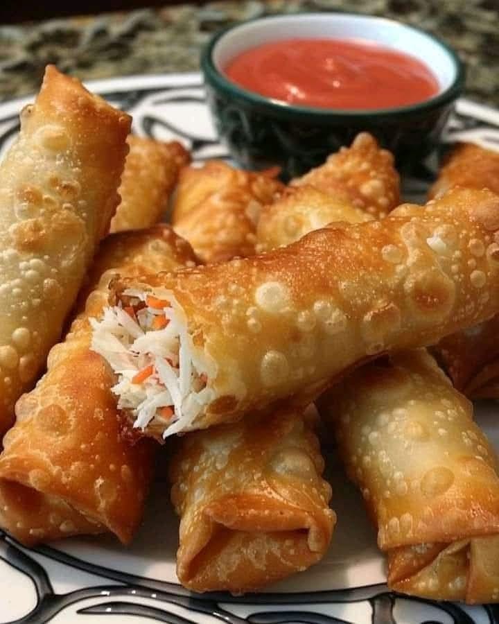 Crab Rangoon Egg Rolls