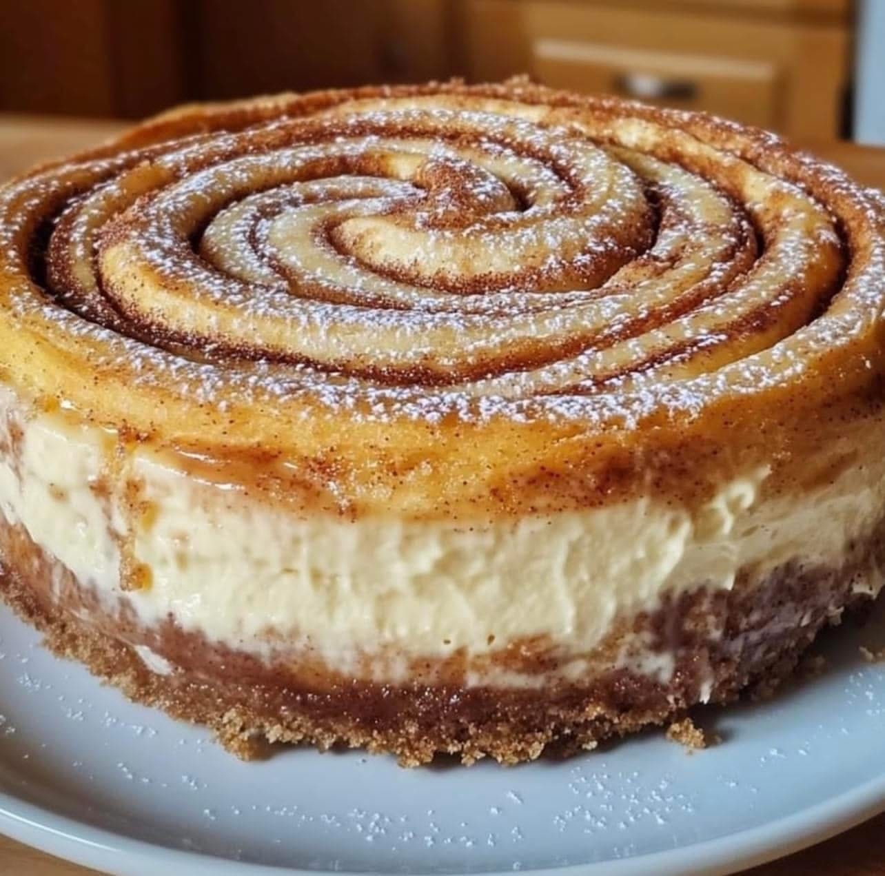 Cinnamon Roll Cheesecake 