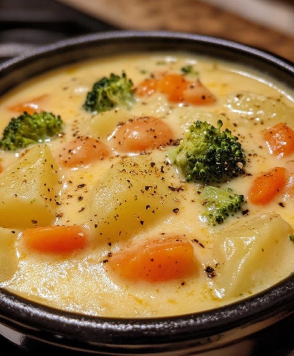 Cheddar Broccoli Potato Soup