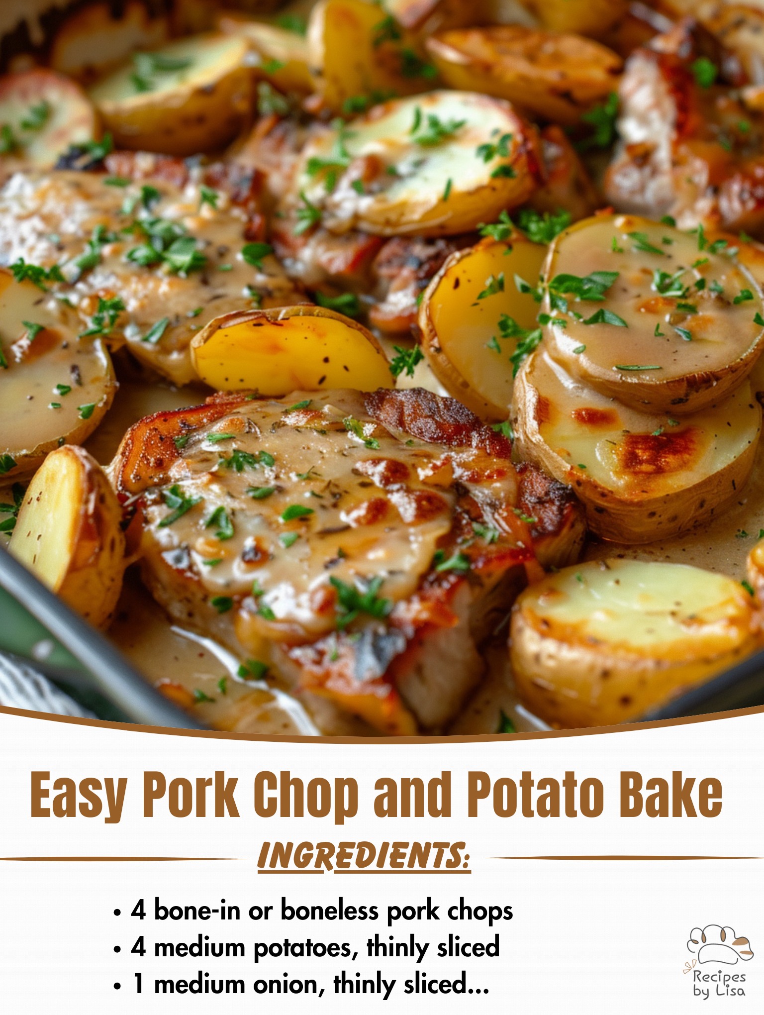  Easy Pork Chop and Potato Bake 