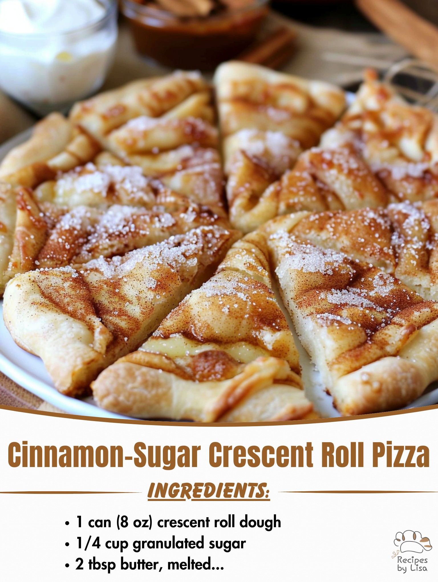  Cinnamon-Sugar Crescent Roll Pizza 