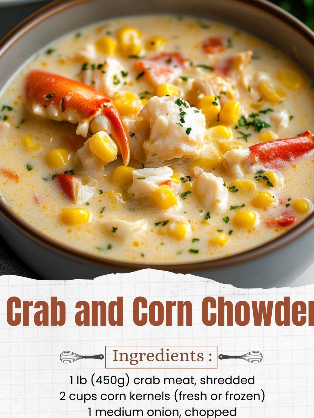 Crab and Corn Chowder