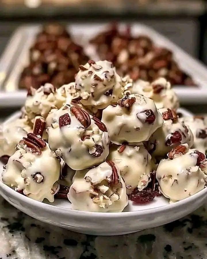 White Chocolate Cranberry Pecan Clusters 