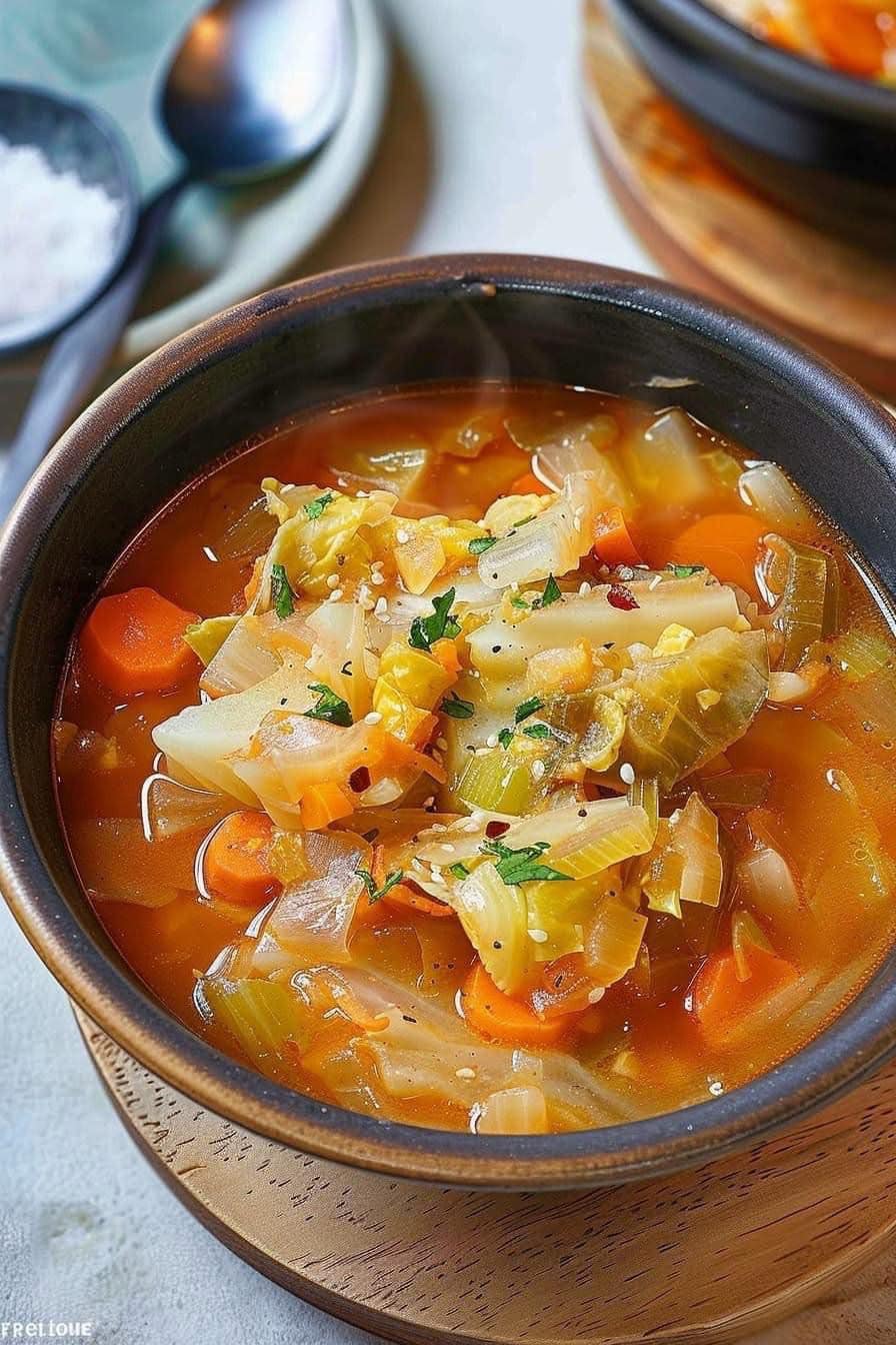 Soup for Burning Fat with Cabbage 