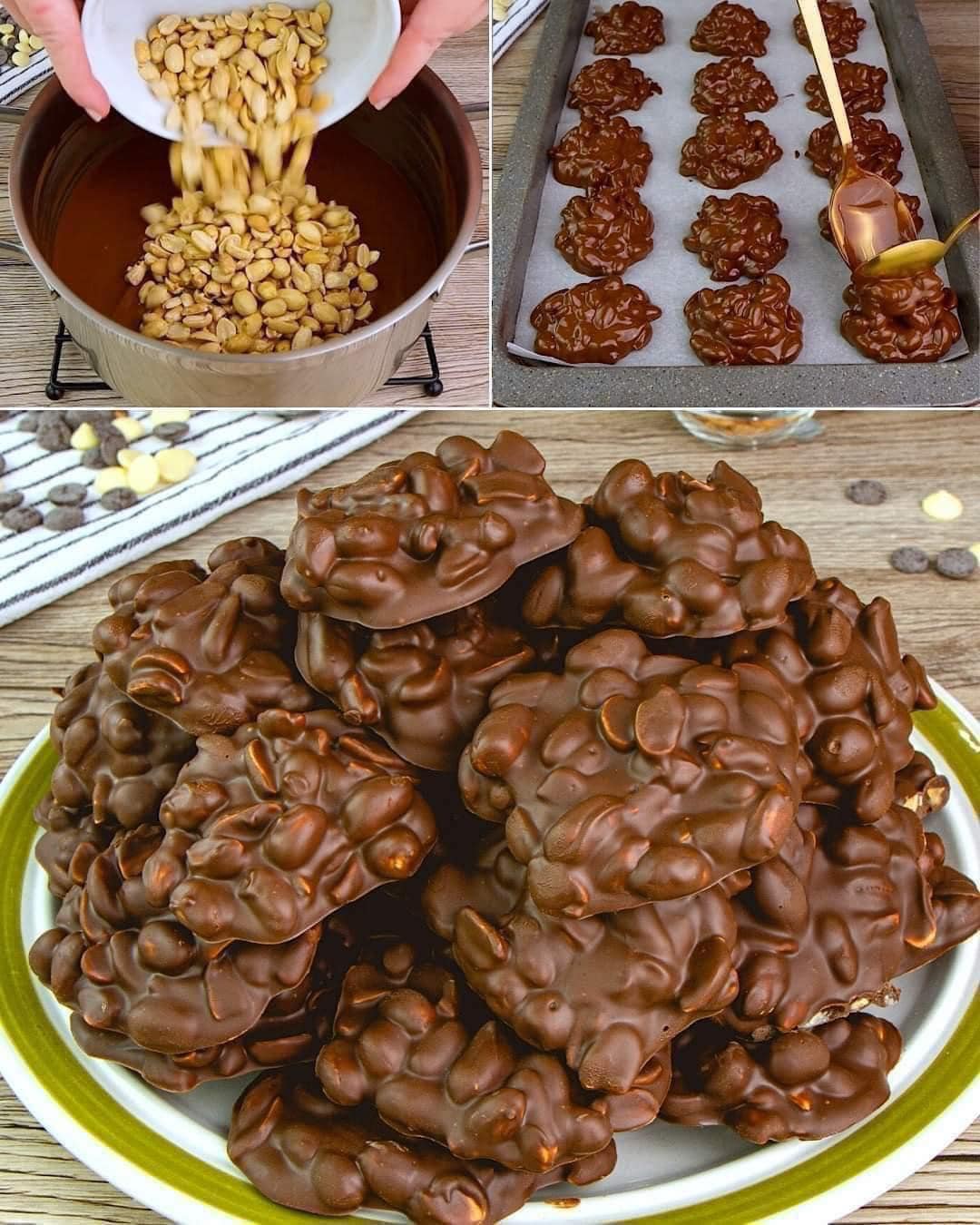 Chocolate-covered almonds and cashews