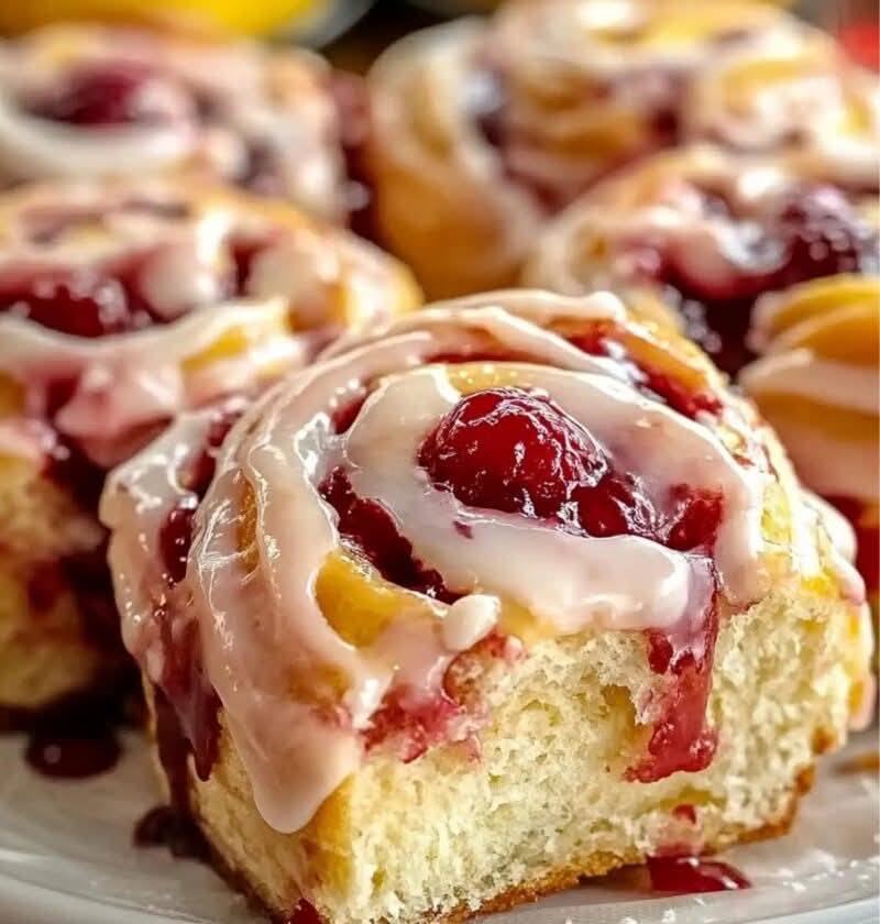 Raspberry Lemon Rolls Recipe