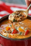 CREAMY BEEF TACO SOUP