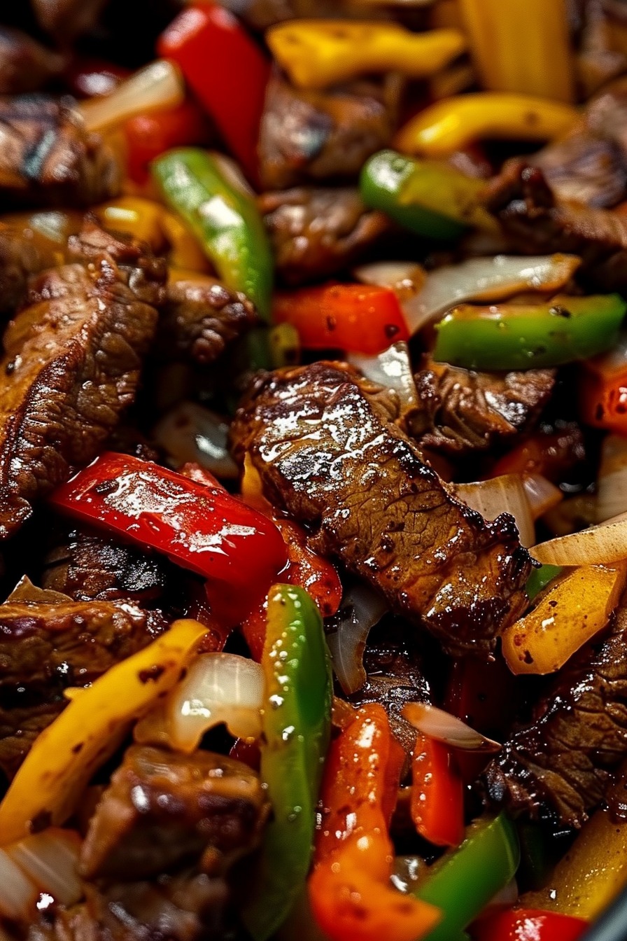 Steak Fajitas are a vibrant and flavorful dish featuring marinated strips of steak, sautéed with bell peppers and onions, served with warm tortillas. This dish is perfect for a fun dinner or gathering!