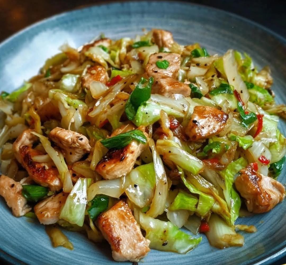 Chinese Chicken Cabbage Stir-Fry