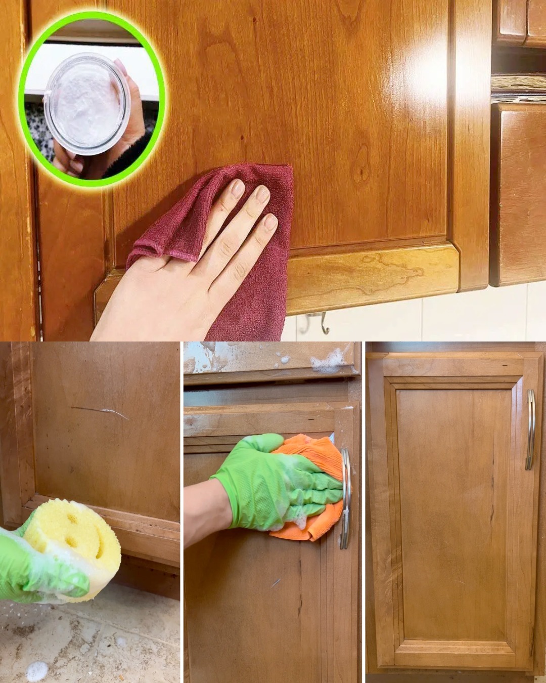 4 tips to remove grease from kitchen cabinets