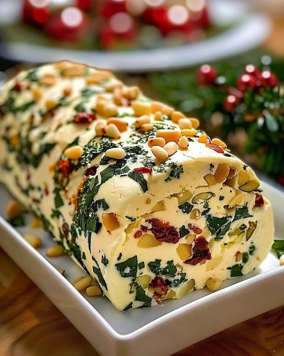 Christmas Italian Cheese Log