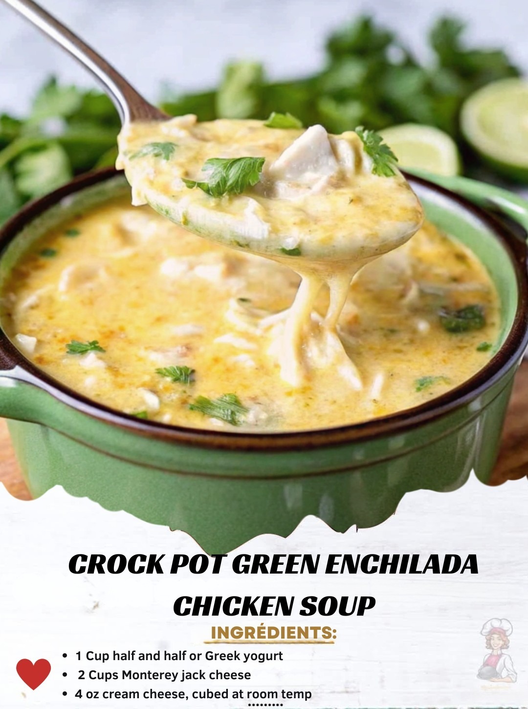 Crock Pot Green Enchilada Chicken Soup