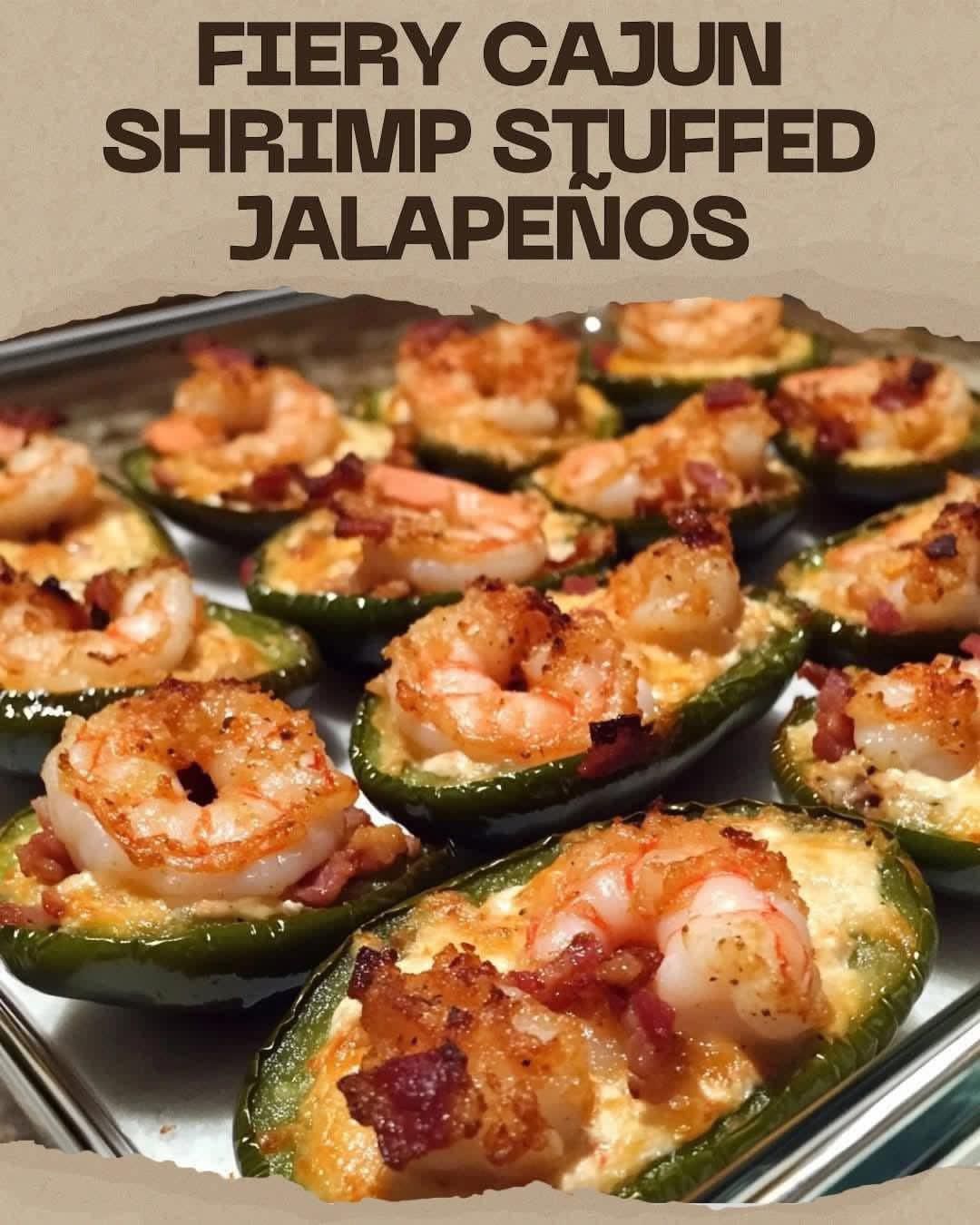 Fiery Cajun Shrimp Stuffed Jalapeños 