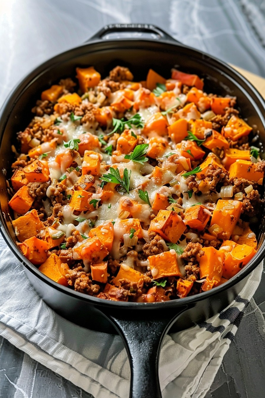 Ground Turkey Sweet Potato Casserole