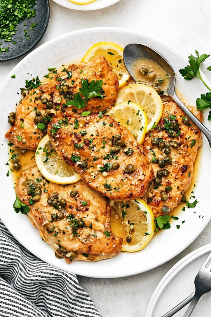 Mediterranean Chicken Piccata Recipe