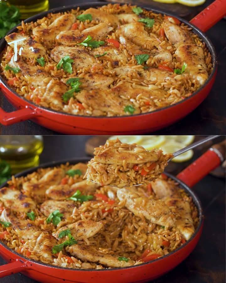 Toasted Orzo with Chicken: A Timeless One-Pan Recipe