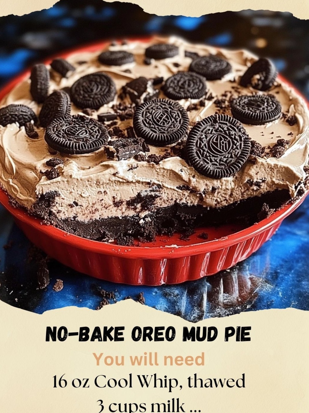 No-Bake Oreo Mud Pie