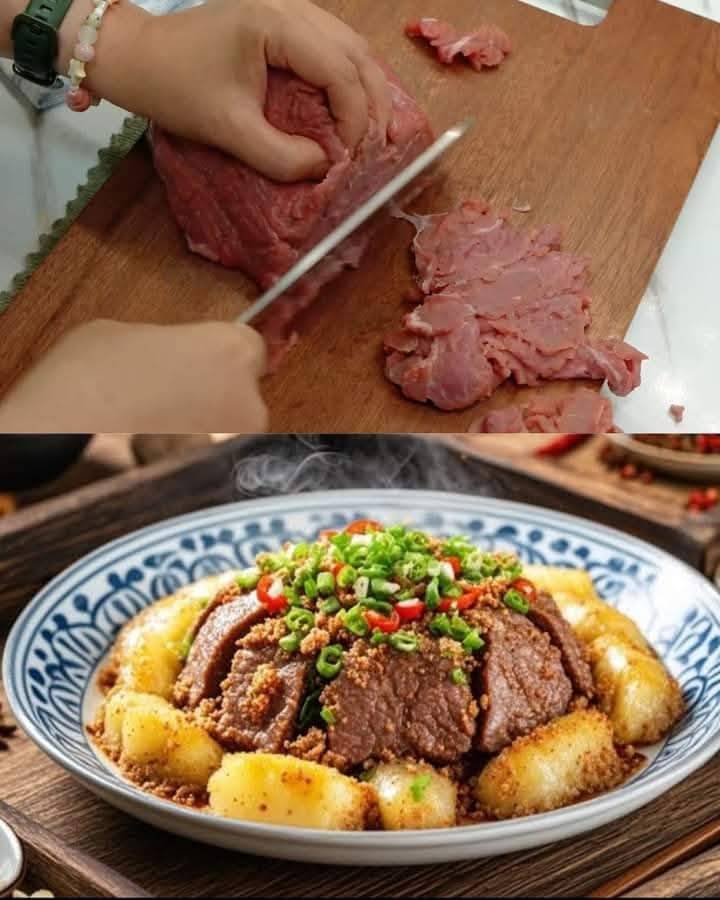 Steamed Beef with Glutinous Rice and Potatoes: A Timeless Delicacy