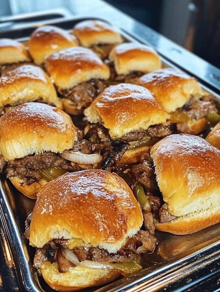 Homemade Philly Cheesesteak Cheesy Bread 