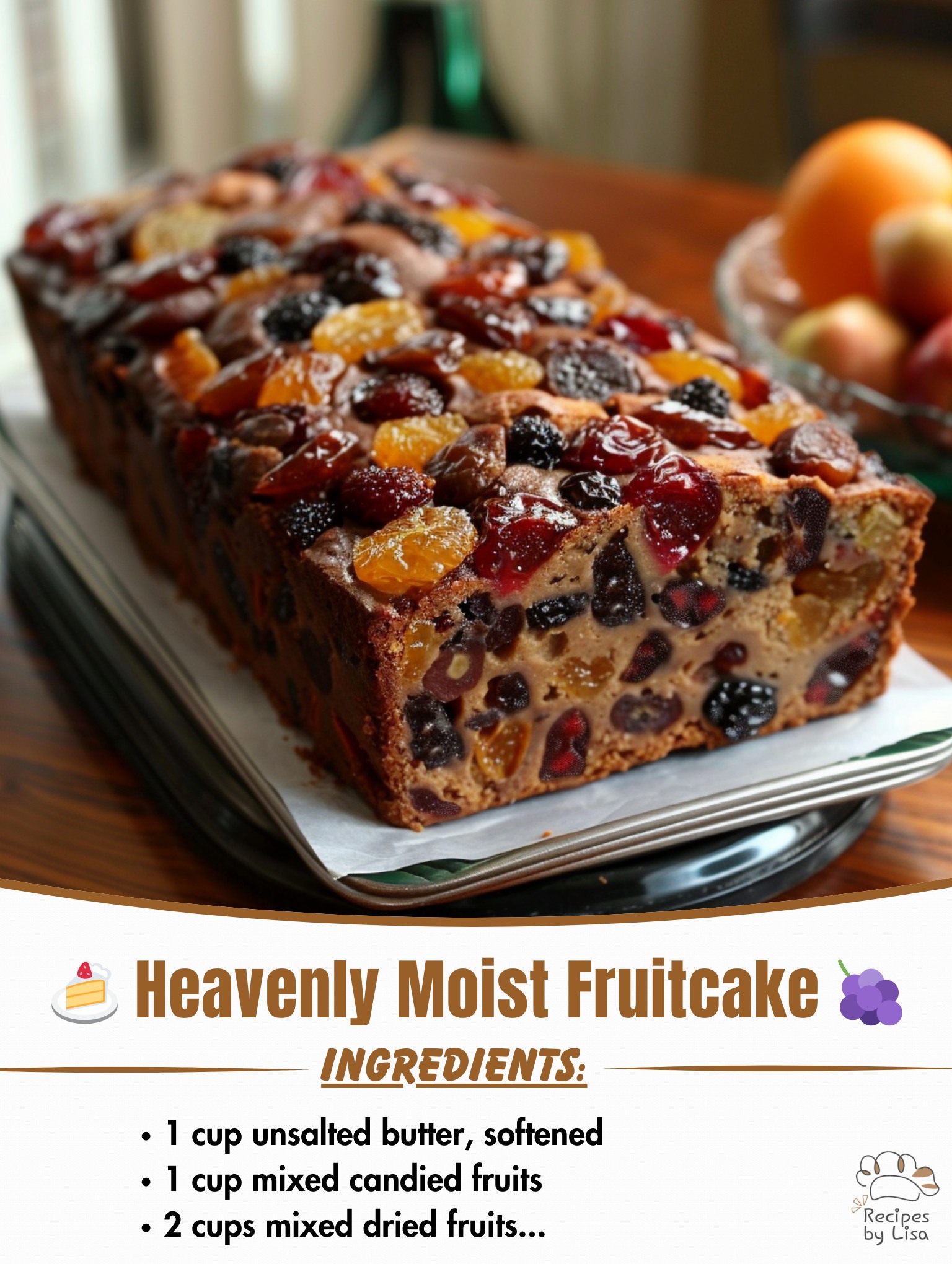  Heavenly Moist Fruitcake 